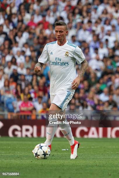 Guti of Real Madrid Legends during the Corazon Classic match between Real Madrid Legends and Asenal Legends at Estadio Santiago Bernabeu on June 3,...