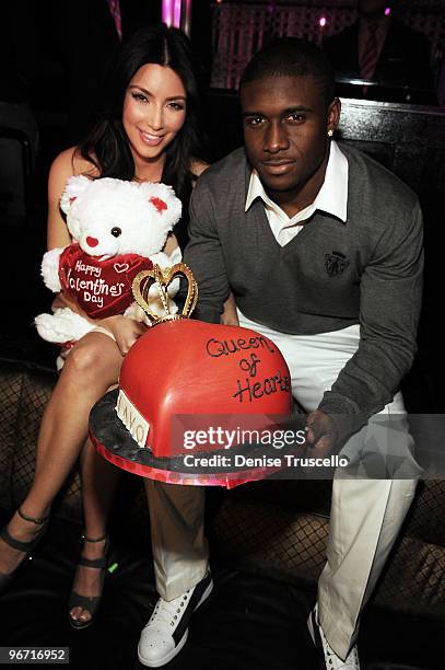 Kim Kardashian and Reggie attend The Queen of Hearts Ball at Lavo on February 13, 2010 in Las Vegas, Nevada.