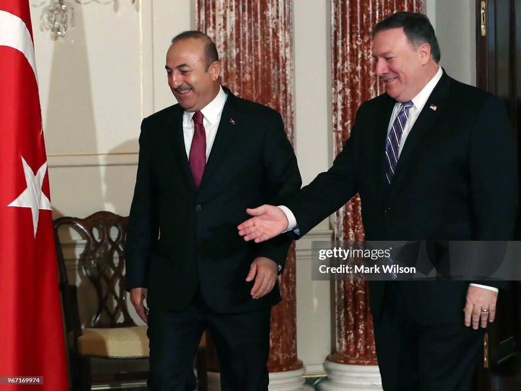 Secretary Of State Pompeo Meets With Turkish Foreign Minister Mevlut Cavusoglu