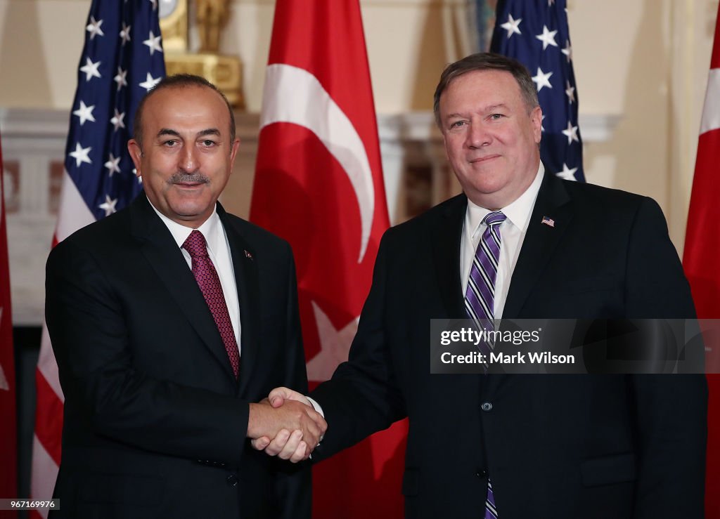 Secretary Of State Pompeo Meets With Turkish Foreign Minister Mevlut Cavusoglu