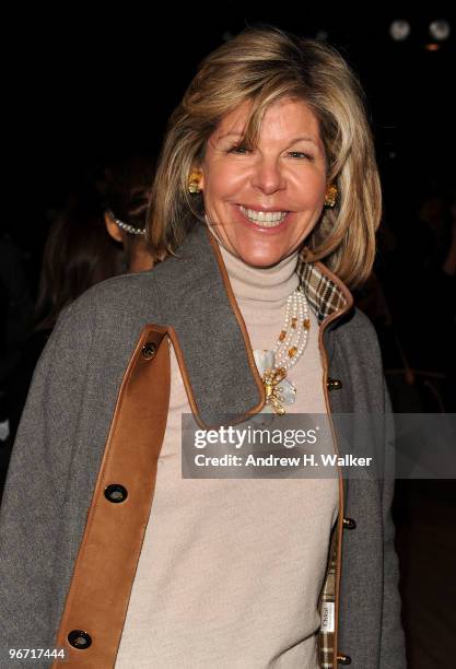 Jamee Gregory attends the Carolina Herrera Fall 2010 Fashion Show during Mercedes-Benz Fashion Week at the Tent at Bryant Park on February 15, 2010...