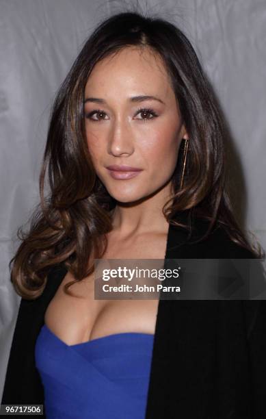 Maggie Q is seen around Bryant Park during day 4 of Mercedes-Benz Fashion Week Fall 2010 at Bryant Park on February 14, 2010 in New York City.