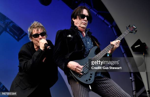 Richard and Tim Butler of Psychedelic Furs perform on stage at All Points East in Victoria Park on June 3, 2018 in London, England.