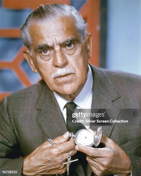 British-born actor Boris Karloff , circa 1960.