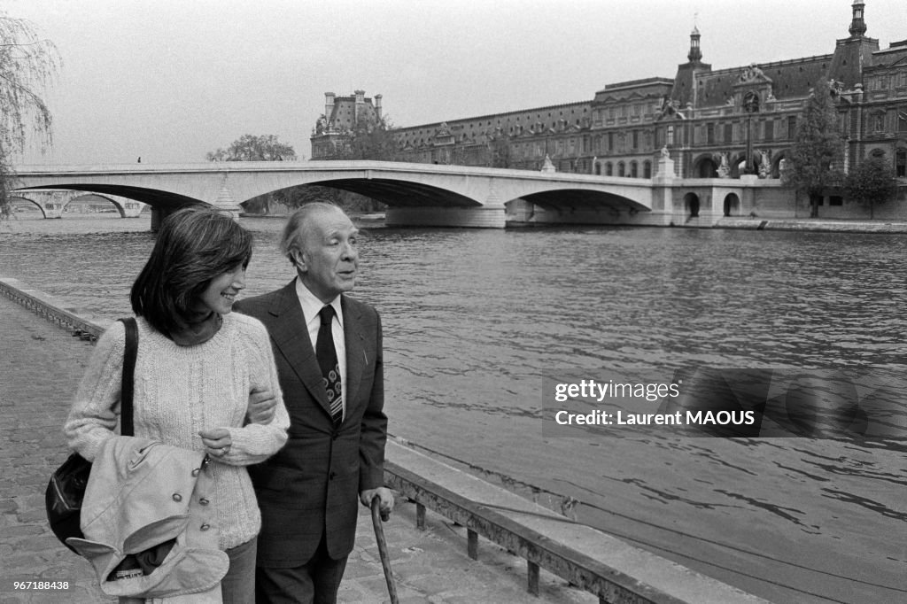 Portrait de Jorge Luis Borges en 1977