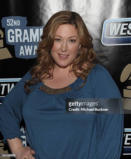 Singer Carnie Wilson attends the 52nd Annual GRAMMY awards backstage at the GRAMMYs Day 1 held at at Staples Center on January 28, 2010 in Los...