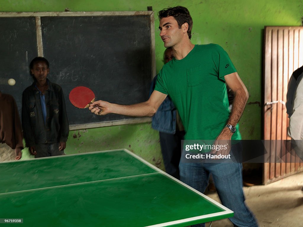 Roger Federer Visits Ethiopia