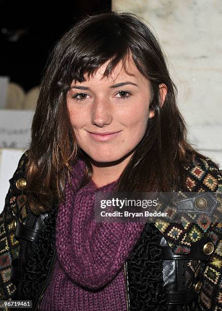 Kick Kennedy attends the Jill Stuart Fall 2010 Fashion Show during Mercedes-Benz Fashion Week at the New York Public Library on February 15, 2010 in...