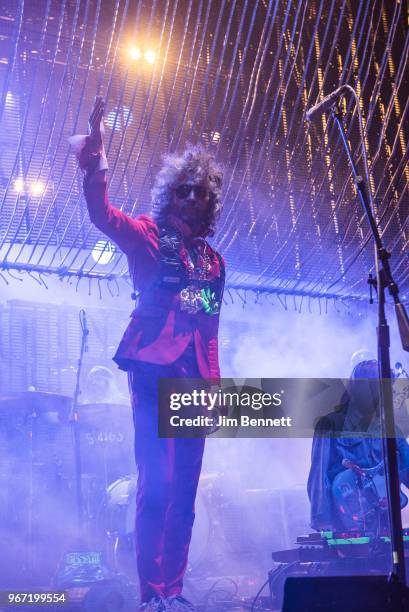 Singer and guitarist Wayne Coyne of The Flaming Lips performs live on stage during Upstream Music Festival at Pioneer Square on June 3, 2018 in...