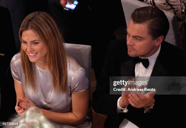 Model Bar Refaeli and actor Leonardo DiCaprio attend the Annual Cinema For Peace Gala during day five of the 60th Berlin International Film Festival...