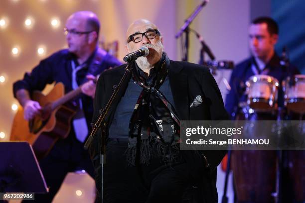 Demis Roussos attends Vivement Dimanche Tv show in Paris , France , on February 23, 2011.