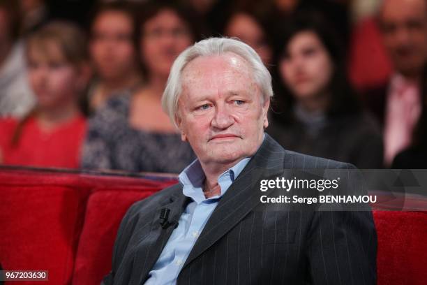 Niels Arestrup attends Vivement Dimanche Tv show in Paris , France , on February 23, 2011.