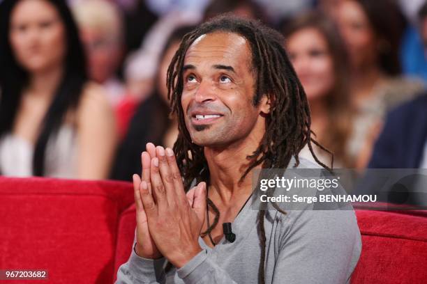 French singer and former tennis player Yannick Noah attends "Vivement Dimanche" Tv Show, in Paris, France, on October 13, 2010.