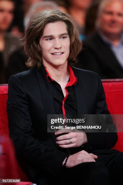 Amaury Vassili attends Vivement Dimanche Tv show in Paris , France , on April 13, 2011.
