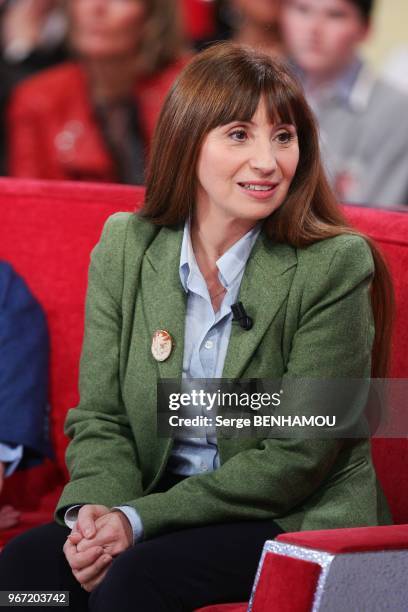 Ariane Ascaride attends Vivement Dimanche tv show in Paris , France , on March 16, 2011.