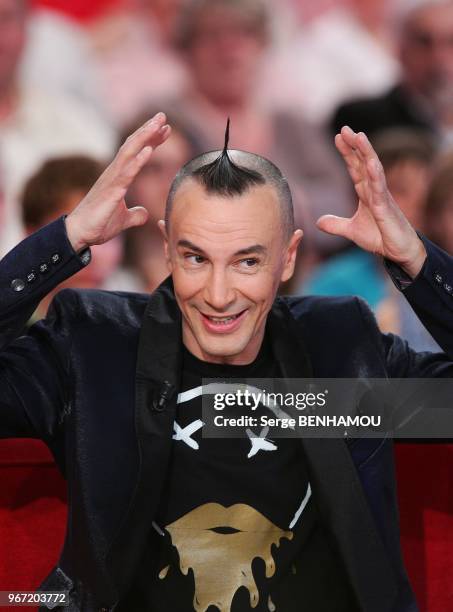 Arturo Brachetti attends Vivement Dimanche Tv show in Paris , France , on Abril 27, 2011.