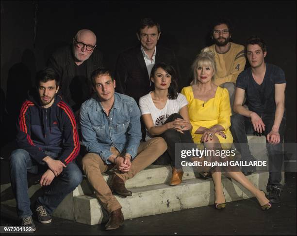 The 'Theatre de Poche' performs 'Le Garcon sort de l'ombre' of Regis de Martrin-Dono, on May 13, 2013 in Paris, France. The play is directed by...