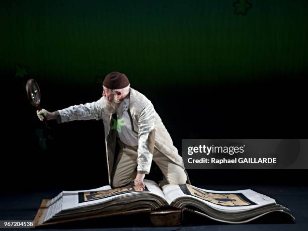 The Comedie Francaise, Studio Theatre, performs Le petit Prince of Antoine de Saint-Exupery, directed by Aurelien Recoing in Paris, France on...