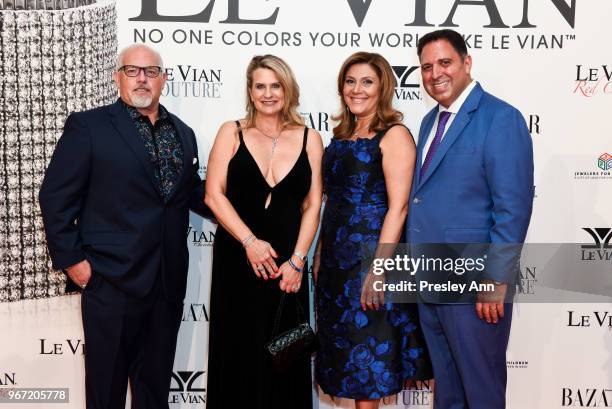 Ted Kuck; Diana Kuck; Elizabeth LeVian and Moussa LeVian attend Le Vian 2019 Red Carpet Revue on June 3, 2018 in Las Vegas, Nevada.
