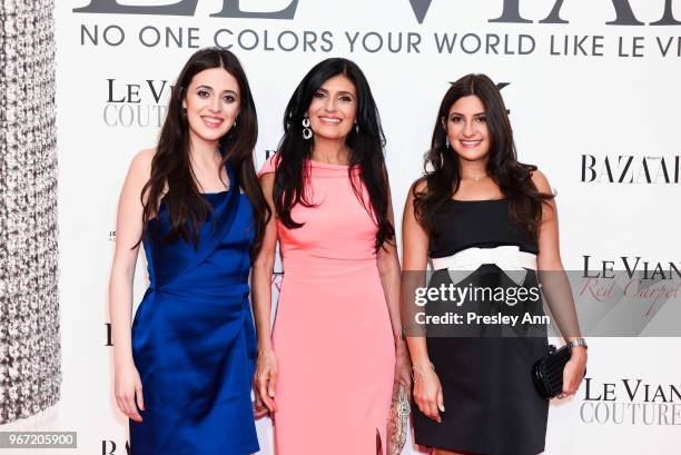 Lexy LeVian, Miranda LeVian and Naomi LeVian attend Le Vian 2019 Red Carpet Revue on June 3, 2018 in Las Vegas, Nevada.