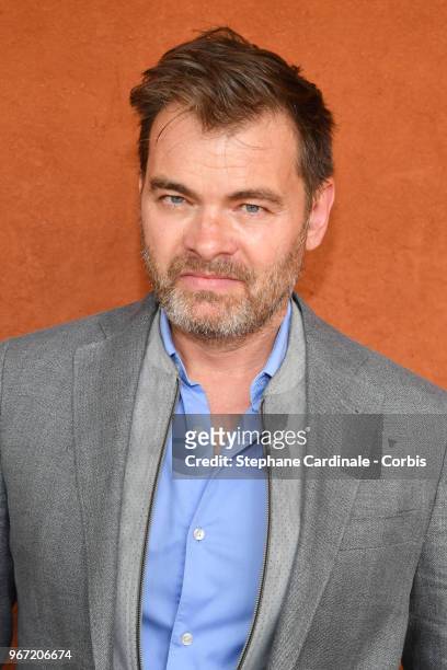 Actor Clovis Cornillac attends the 2018 French Open - Day Nine at Roland Garros on June 4, 2018 in Paris, France.