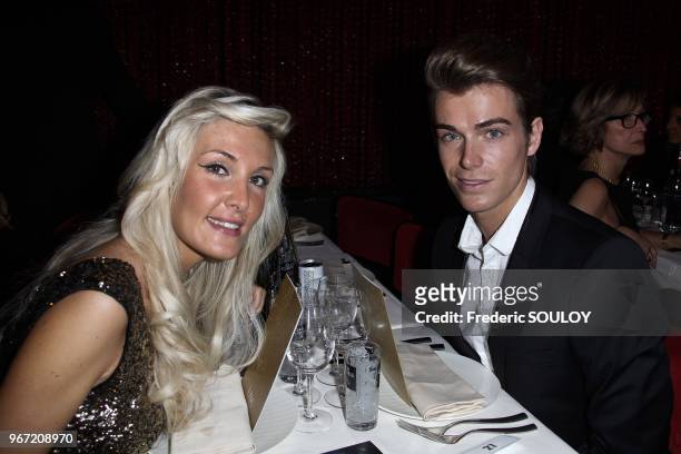 Geoffrey and Marie from Secret Story 5 attend 17th 'Trophees de la Nuit' Event held at the Lido in Paris, France on November 28, 2011.