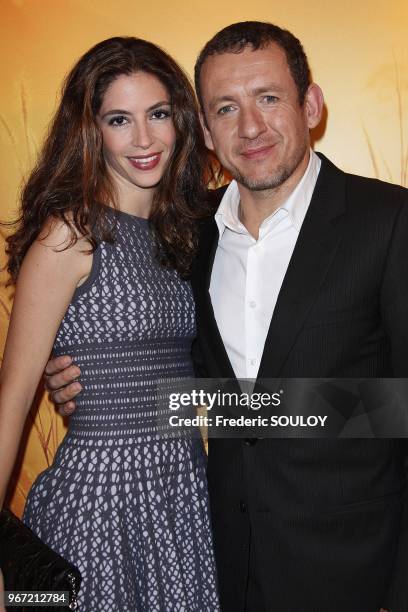 Dany Boon and his wife Yael attend the 'The Lady' Paris Premiere, France on November 22, 2011.