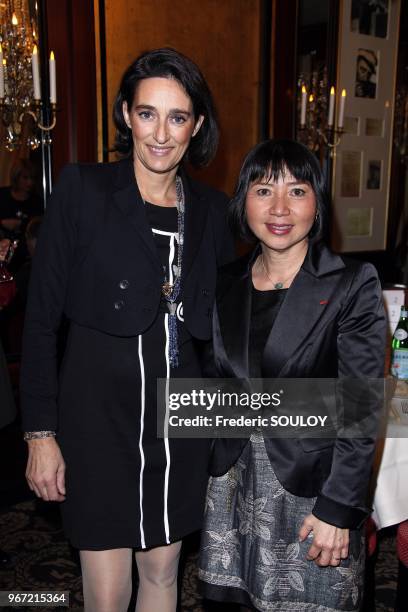 Princess Tania De Bourbon Parme and Anh Dao Traxel attend Charity Dinner 'Soleil d'Enfance' Association at the Fouquet's in Paris, France on November...