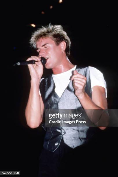 Simon Le Bon of Duran Duran circa 1984 in New York.