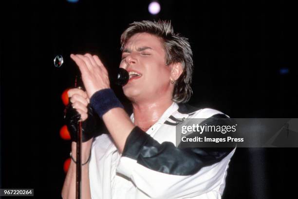 Simon Le Bon of Duran Duran circa 1984 in New York.