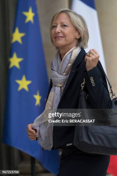 Sophie Cluzel Sophie Cluzel, Secrétaire d'État chargée des Personnes handicapées au Palais de l'Elysée pour le premier conseil des ministres du...