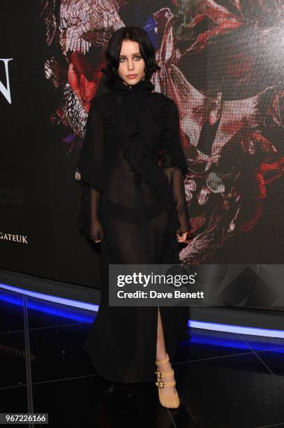 Billie JD Porter attends the UK Premiere of "McQueen" at Cineworld Leicester Square on June 4, 2018 in London, England.