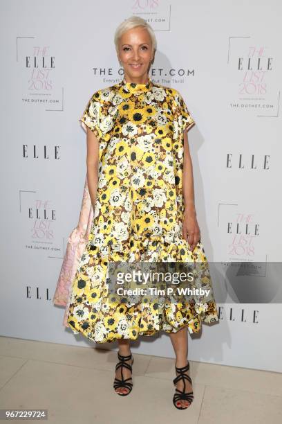 Editor-in-Cheif of Elle Anne-Marie Curtis attends The ELLE List 2018 at Somerset House on June 4, 2018 in London, England.