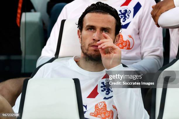 Daryl Janmaat of Holland during the International Friendly match between Italy v Holland at the Allianz Stadium on June 4, 2018 in Turin Italy