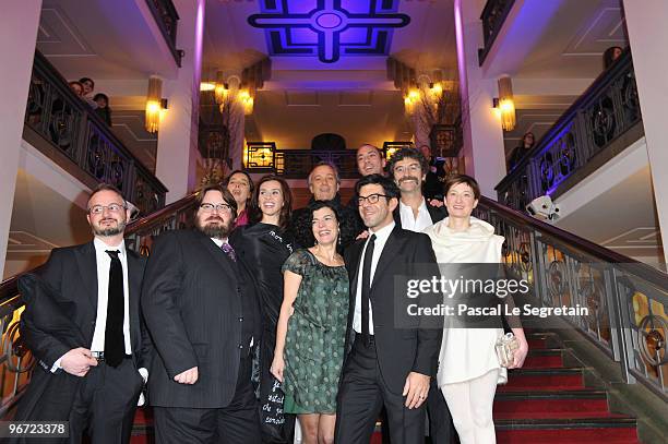 The cast attend the 'Cosa Voglio Di Piu' Premiere during day five of the 60th Berlin International Film Festival at the Friedrichstadpalast on...