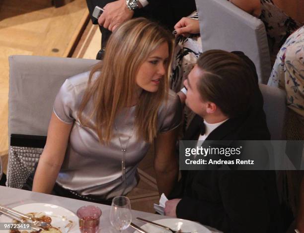 Model Bar Refaeli and actor Leonardo DiCaprio attend the Annual Cinema For Peace Gala during day five of the 60th Berlin International Film Festival...