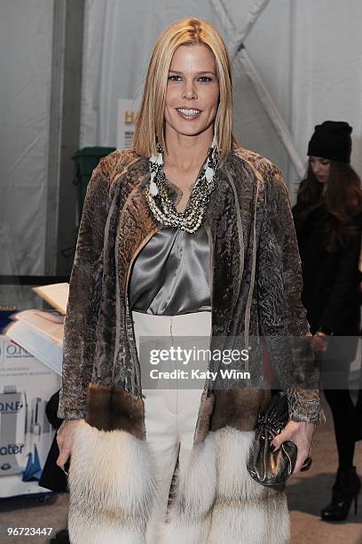 Mary Alice Stephenson attends Mercedes-Benz Fashion Week at Bryant Park on February 15, 2010 in New York City.