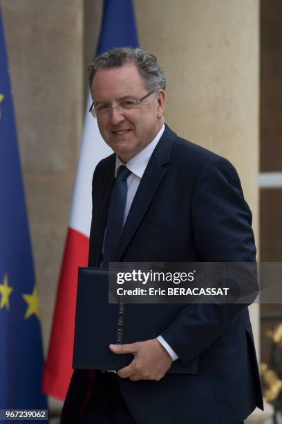 Richard Ferrand, Ministre de la Cohésion des territoires au Palais de l'Elysée pour le premier conseil des ministres du gouvernement d'Edouard...