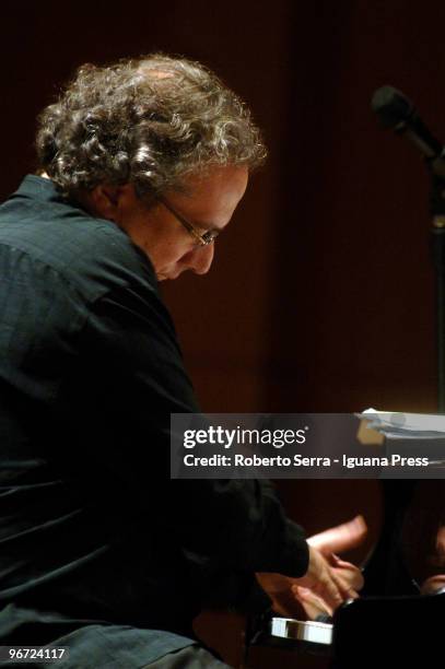 Pianist and author Uri Caine performs with his Ensamble for Musica Insieme 2010 at Auditorium Manzoni on February 15, 2010 in Bologna, Italy.