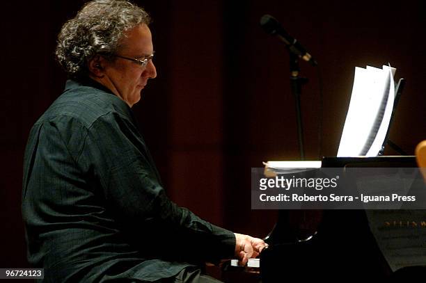 Pianist and author Uri Caine performs with his Ensamble for Musica Insieme 2010 at Auditorium Manzoni on February 15, 2010 in Bologna, Italy.