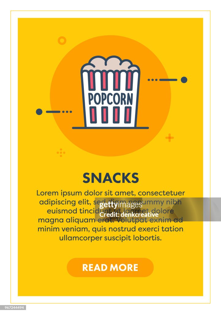 Snack Header Image Snacks Concept Banner High-Res Vector Graphic - Getty Images