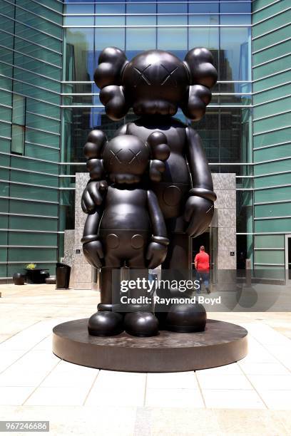 Waiting statue stands outside the Meridian Building in Detroit, Michigan on May 24, 2018. MANDATORY MENTION OF THE ARTIST UPON PUBLICATION -...