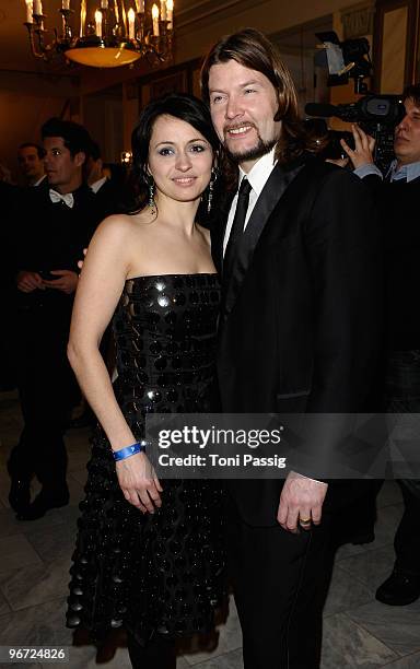 Rea Garvey and wife Josephine attend the Annual Cinema For Peace Gala during day five of the 60th Berlin International Film Festival at the...