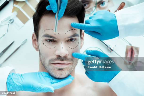 plastic surgery - facelift stock pictures, royalty-free photos & images