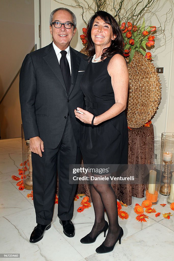 Fabrizio Maffei and Roberta Maffei attend the Gala Dinner during The