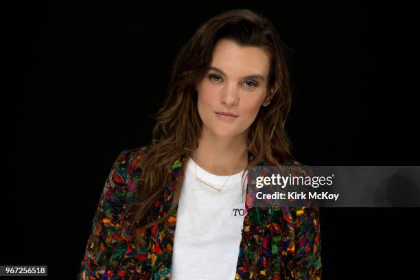 Actress Frankie Shaw is photographed for Los Angeles Times on April 8, 2018 in Los Angeles, California. PUBLISHED IMAGE. CREDIT MUST READ: Kirk...