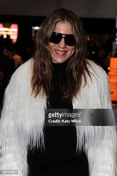 Stylist Dani Stahl attends Mercedes-Benz Fashion Week at Bryant Park on February 15, 2010 in New York City.
