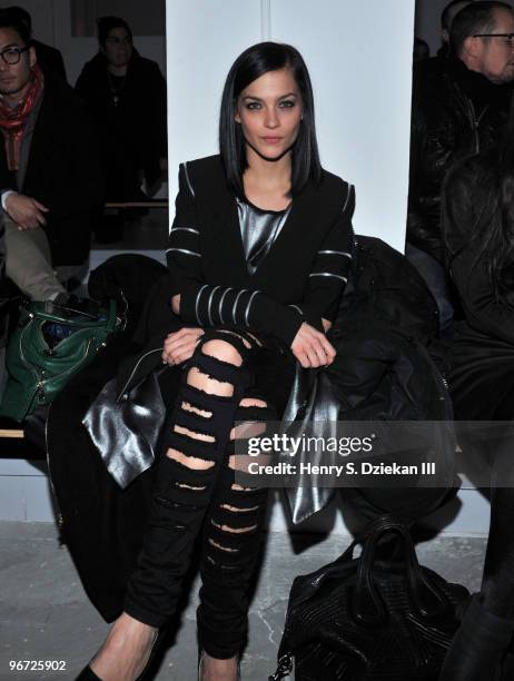 Leigh Lezark of the MisShapes attends the runway at the Rad Hourani Fall/Winter 2010 fashion show at Milk Studios on February 15, 2010 in New York...