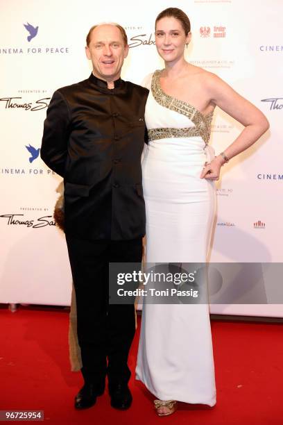 Carl Eduard Von Bismarck- Schoenhausen and wife Nathalie attends the Annual Cinema For Peace Gala during day five of the 60th Berlin International...