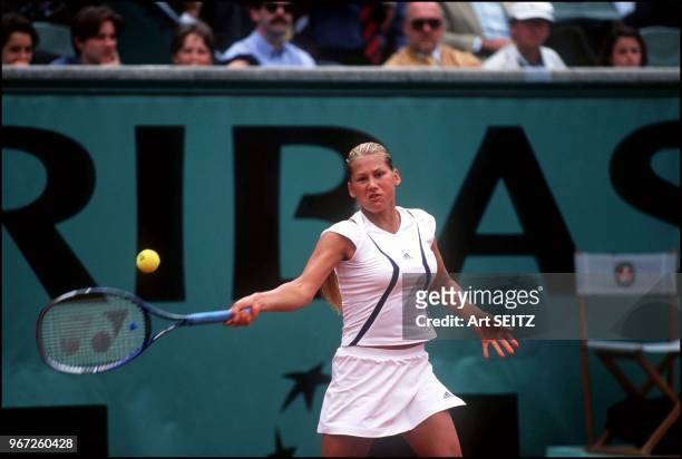 Anna Kournikova during the female tournament of Roland Garros.